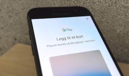 Bilete - Illustrasjon Mobilbetaling Google Pay